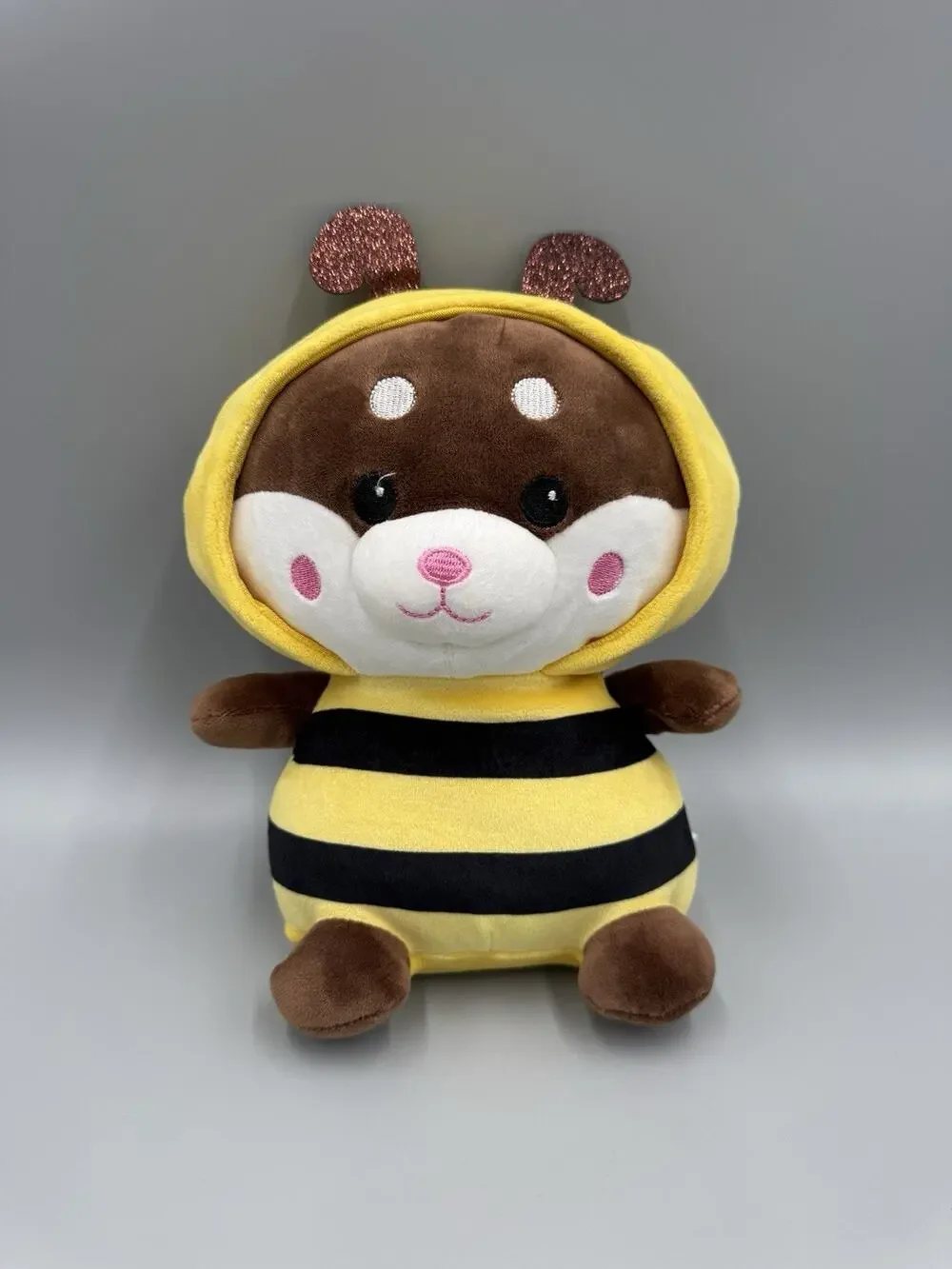 Plush Bear Or Dog In Bee Costume Plush 9 Inch Stuffed Animal Hug Fun